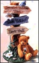 Town Tattler Signage Figurine  #CRT109