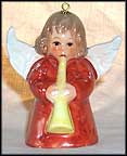 1976 Angel With Clarinet - Red  Tmk: None