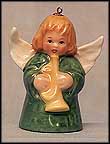 1985 Angel With Trumpet - Green  Tmk: None
