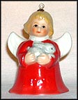 1999 Angel With Bunny - Red  Tmk: None
