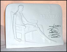 Lladro Society Plaque - black sig  #7601