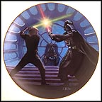 Luke Skywalker And Darth Vader Duel In The Emperor's Throne Room