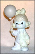 Clown - Girl Holding Balloon  #12238B  Tmk - B&A