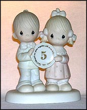 God Blessed Our Years Together With So Much Love And Happiness - 5th Anniversary  #E-2855  Tmk - SHP