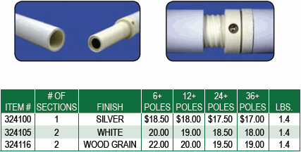 <big>Outrigger  6' House Poles</font></big>