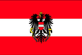 Austria Flag with eagle