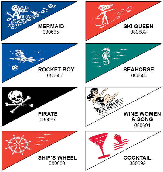 <big>Nylon Bow Pennants</font></big>