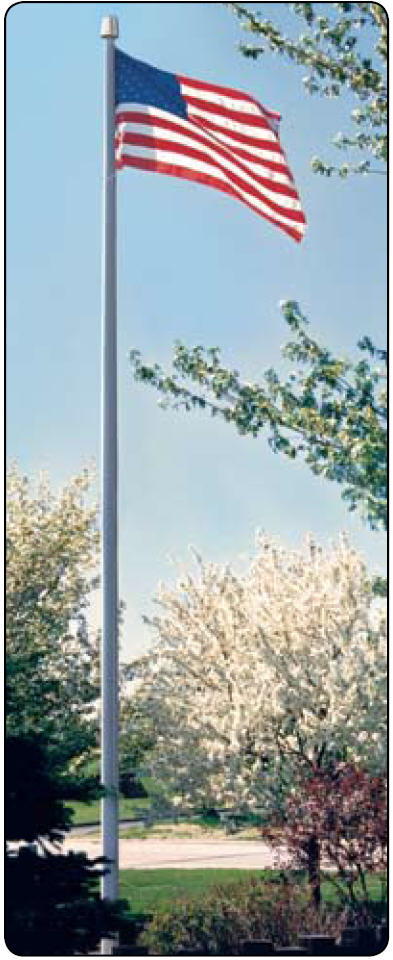 <big>Deluxe IH Series of Internal Halyard Flagpoles 20' - 80'</font></big>