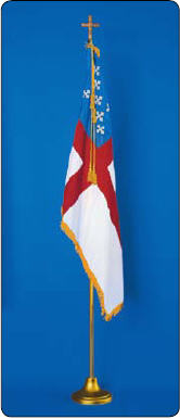 <big>Deluxe Episcopal Flagpole/Flag Sets</font></big>