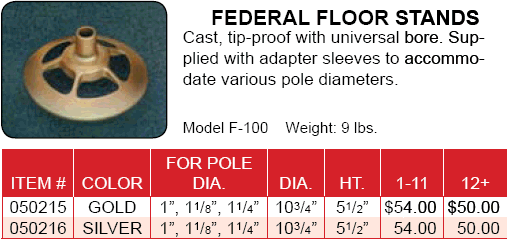 <big>Federal Floor Stands</font></big>