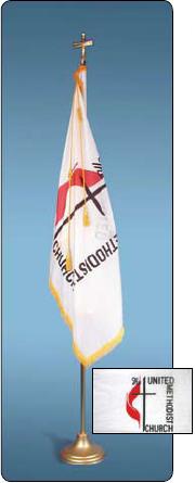 <big>Deluxe United Methodist Flagpole/Flag Sets</font></big>