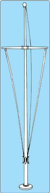 <big>Aluminum Single Mast Nautical Series with Yardarm 20' - 80'</font>