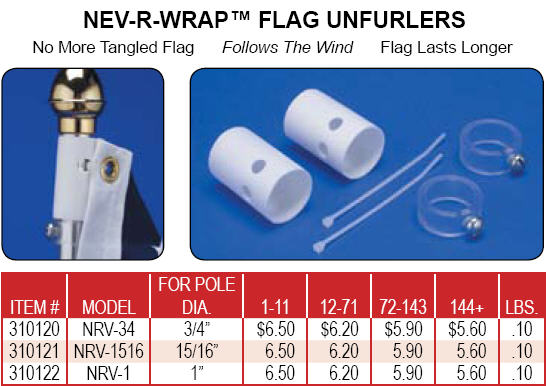 <big>Nev-R-Wrap Flag Unfurlers</font></big>