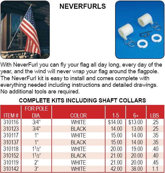 <big>Neverfurls Flag Unfurlers</font></big>