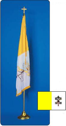 <big>Deluxe Papal Flagpole/Flag Sets</font></big>