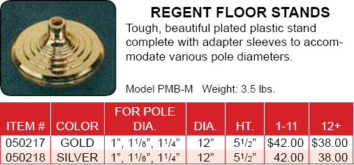 <big>Regent Floor Stands</font></big>