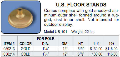 <big>U.S.  Floor Stands</font></big>