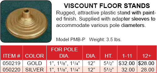 <big>Viscount Floor Stands</font></big>