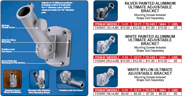 <big>Ultimate Adjustable Pole Bracket</font></big>