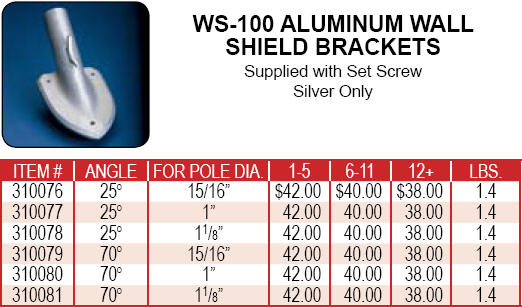 <big>Wall Shield Pole Bracket</font></big>