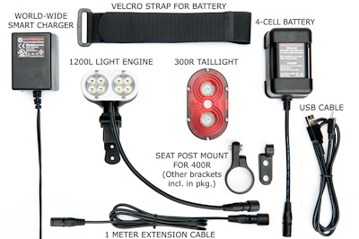 1200L Plus Dual Quad  Headlight with 300R Taillight