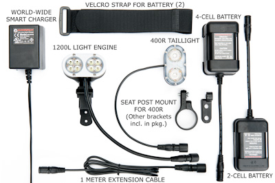 1200L Plus Dual Quad Headlight with 400R Taillight