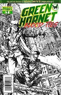 Green Hornet: Blood Ties #1 (1:25 Desjardins B&W Cover)