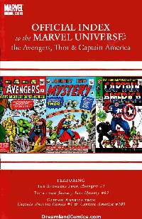 Avengers Thor Captain America Official Index #1