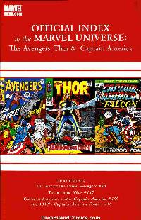 Avengers Thor Captain America Official Index To The Marvel Universe #3