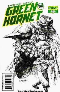 Kevin Smith Green Hornet #1 (1:25 Segovia B&W Cover)