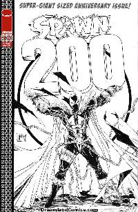 SPAWN #200 (1:50 B&W MCFARLANE INCENTIVE COVER)