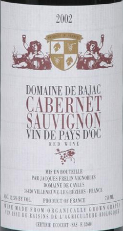 2006 <br>Cabernet Sauvignon<br>Domaine de Bajac
