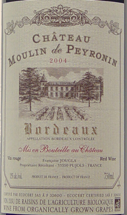 2006  <br>Bordeaux <br>Château Moulin de Peyronin<br><br><font color=red>Full Case