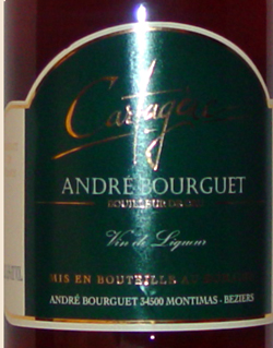 Cartag�ne<br>Andr� Bourguet<br>Dessert Wine<br><br> No Sulfites Added!