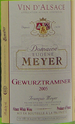2005 <br>Gewurztraminer <br>Eugene Meyer <br>Alsace