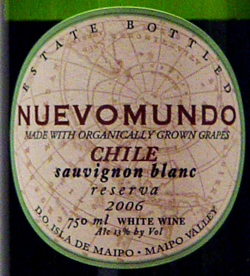 2007 <br>Sauvignon Blanc <br><br>Nuevo Mundo
