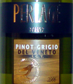 2006  <br>Pinot Grigio <br>Perlage<br><br><font color=red>Now in Screwcap!