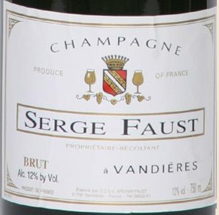 NV Champagne <br>Carte d�Or Brut <br>Serge Faust
