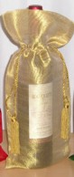 Organza Bottle Wrap with Tassels