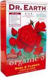 Dr Earth Organic 3 Rose & Flower Fertilizer 5-7-2