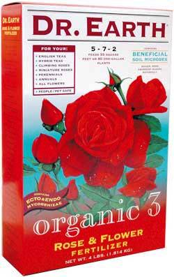 4lb Dr Earth Organic 3 Rose & Flower Fertilizer 5-7-2
