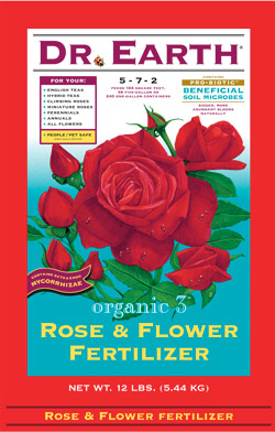 12lb Dr Earth Organic 3 Rose & Flower Fertilizer 5-7-2