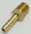 Air Fitting, 1/4" Hose Barb, 1/4 Male NPT Pipe Thread