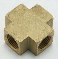 Brass Cross 3/8 Female Pipe Thread