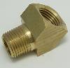 Brass Elbow, 45 Degree, Street Elbow, 1/2" Female to 1/2" Male Pipe Thread, 2214P-8-8
