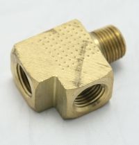 Brass Street Tee 3/8 Female to Female to Male Pipe Thread