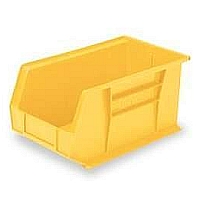 AkroBin, Yellow Bin, 5-1/2" Wide, 10-7/8" Deep, 5" Height.