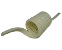 Air Hose, 5 Bonded Coiled Hose, 10 FT,  Tube 1/4", With 8" Tails, Stacked Configuration