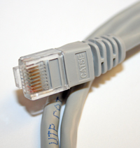 Cable, 50 Ft., Network Cable With RJ45 Connectors Straight Connection Made With CAT 5E Shield