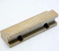 Chipout, 990-F3, Hinge Section, Natural Canvas Phenolic,1-1/4 X 1-1/2 X 4-1/2.